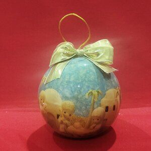 Precious Moments Christmas Ball Ornament Samuel J Butcher Enesco 1991